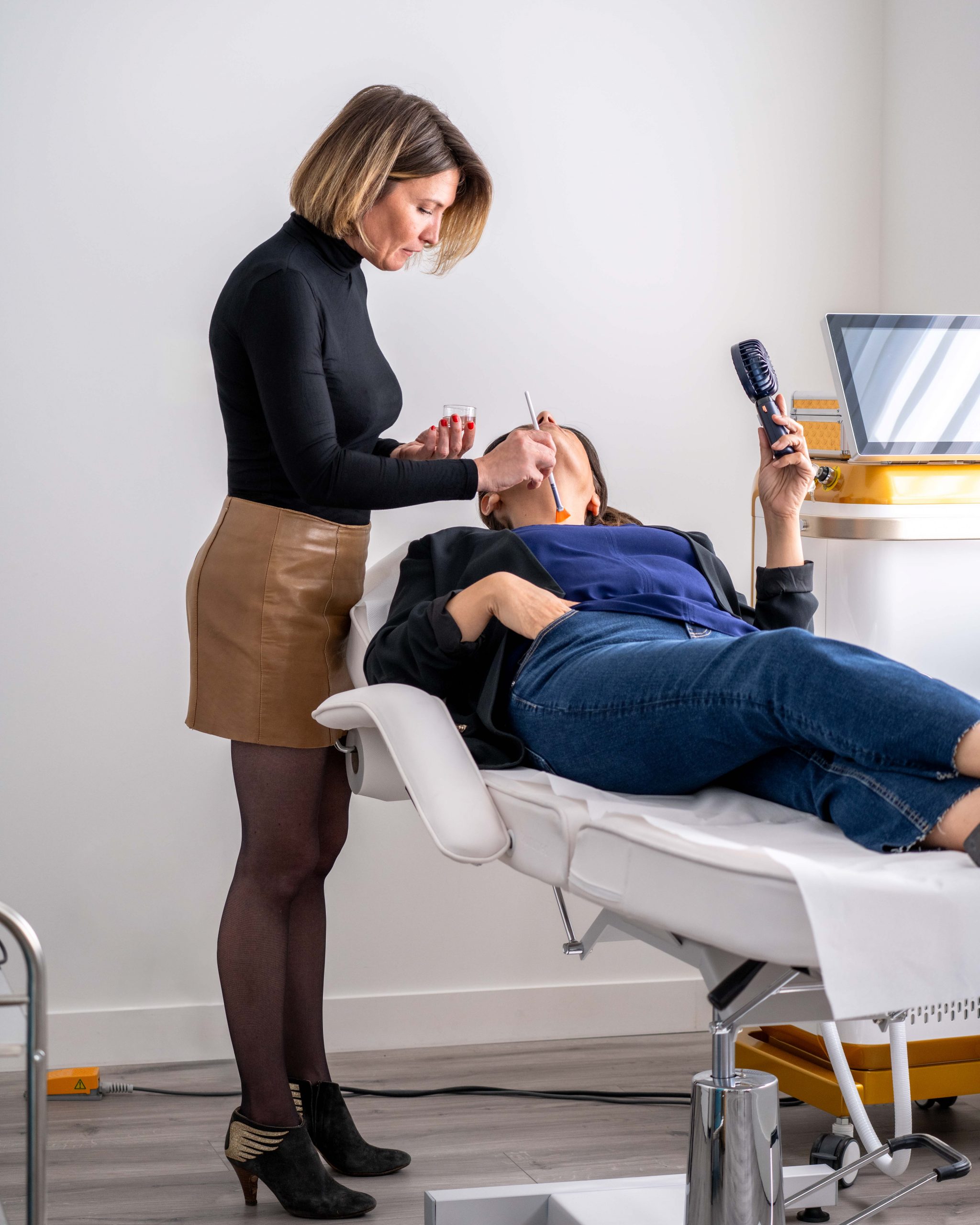 Préparation d’un protocole peeling visage